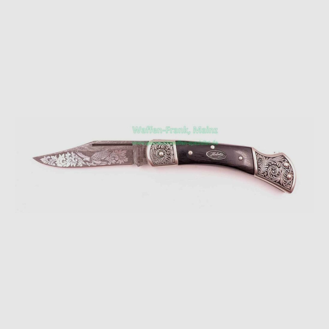 Herbertz Messer Damast Gravur Vintage