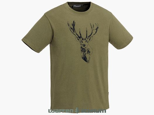 T-shirt Pinewood Cerf Rouge H.Olive