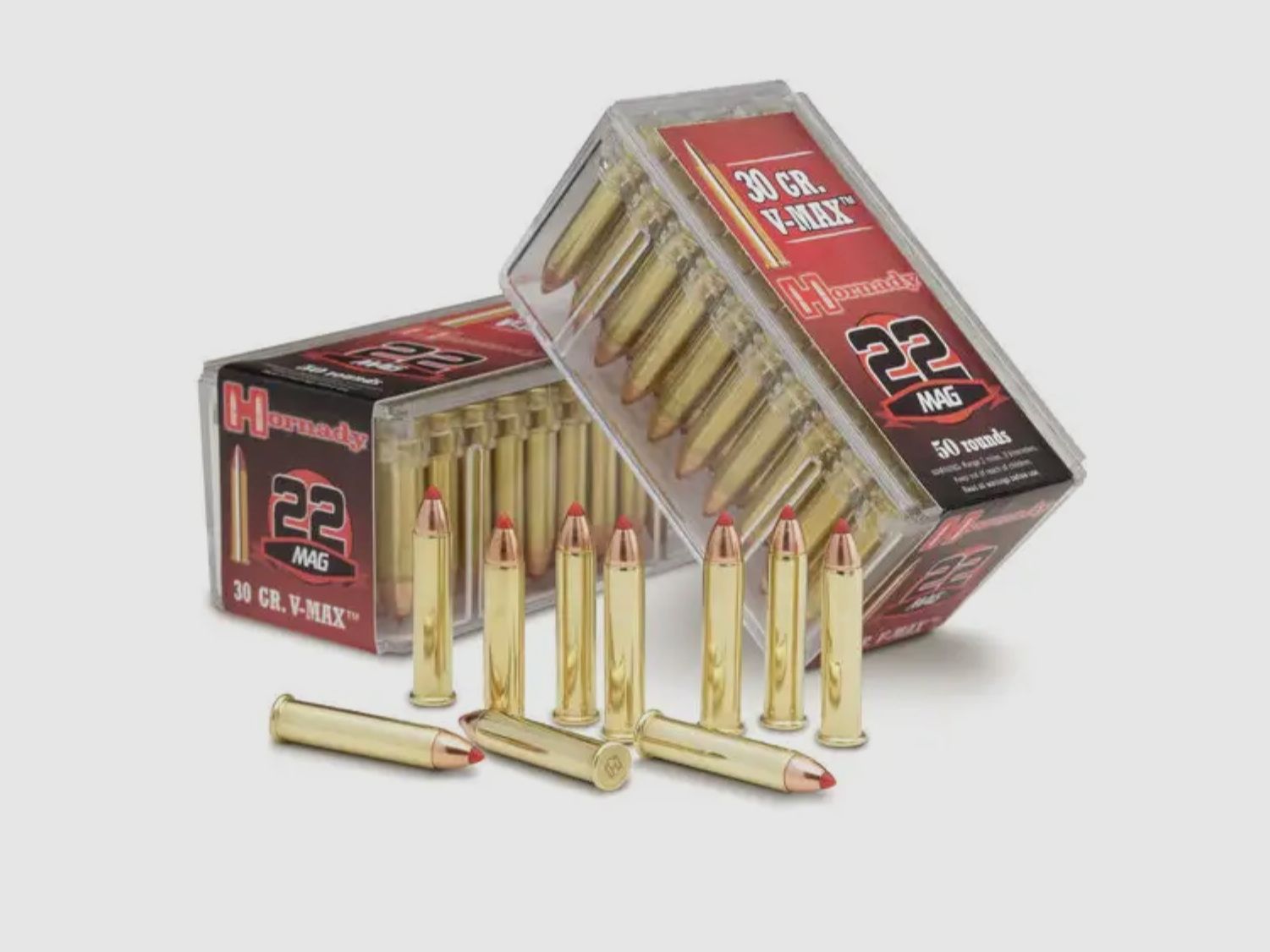 Hornady 167149 .22 WMR V-Max 1,9g 30grs. bleifrei Büchsenmunition