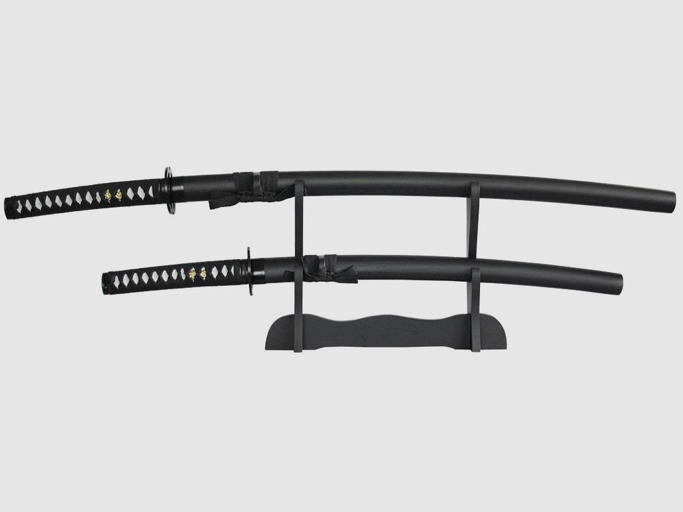 Samuraischwerter Garnitur schwarz