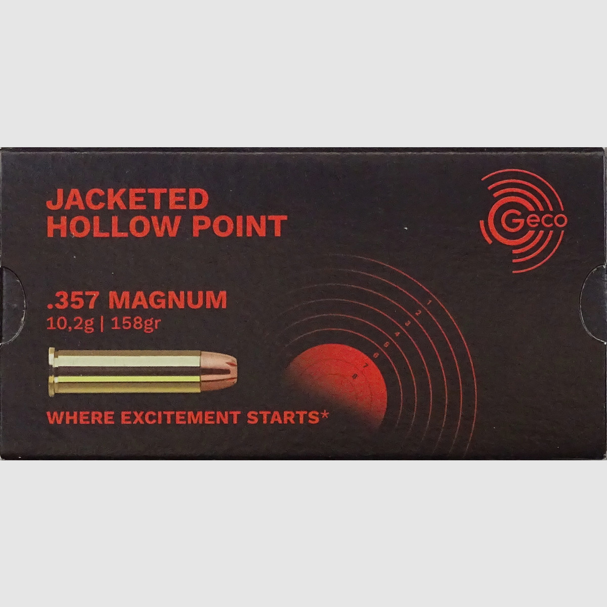 Geco .357Magnum JHP 158grs - 50 colpi