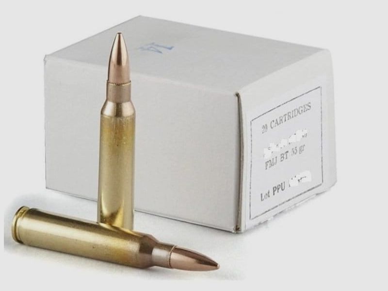 PRV/PPU Military Line .223 Rem FMJ 55 gr. - 20 Stk.