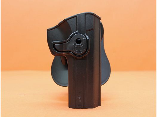 Holster Cytac CYTAC R-Defender Niveau II (CY-75P01S) CZ 75-SP01 Shadow droit en polymère noir avec paddle