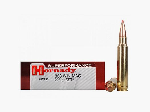 338 Win Mag Hornady SUPERFORMANCE® 225 gr SST® VE20