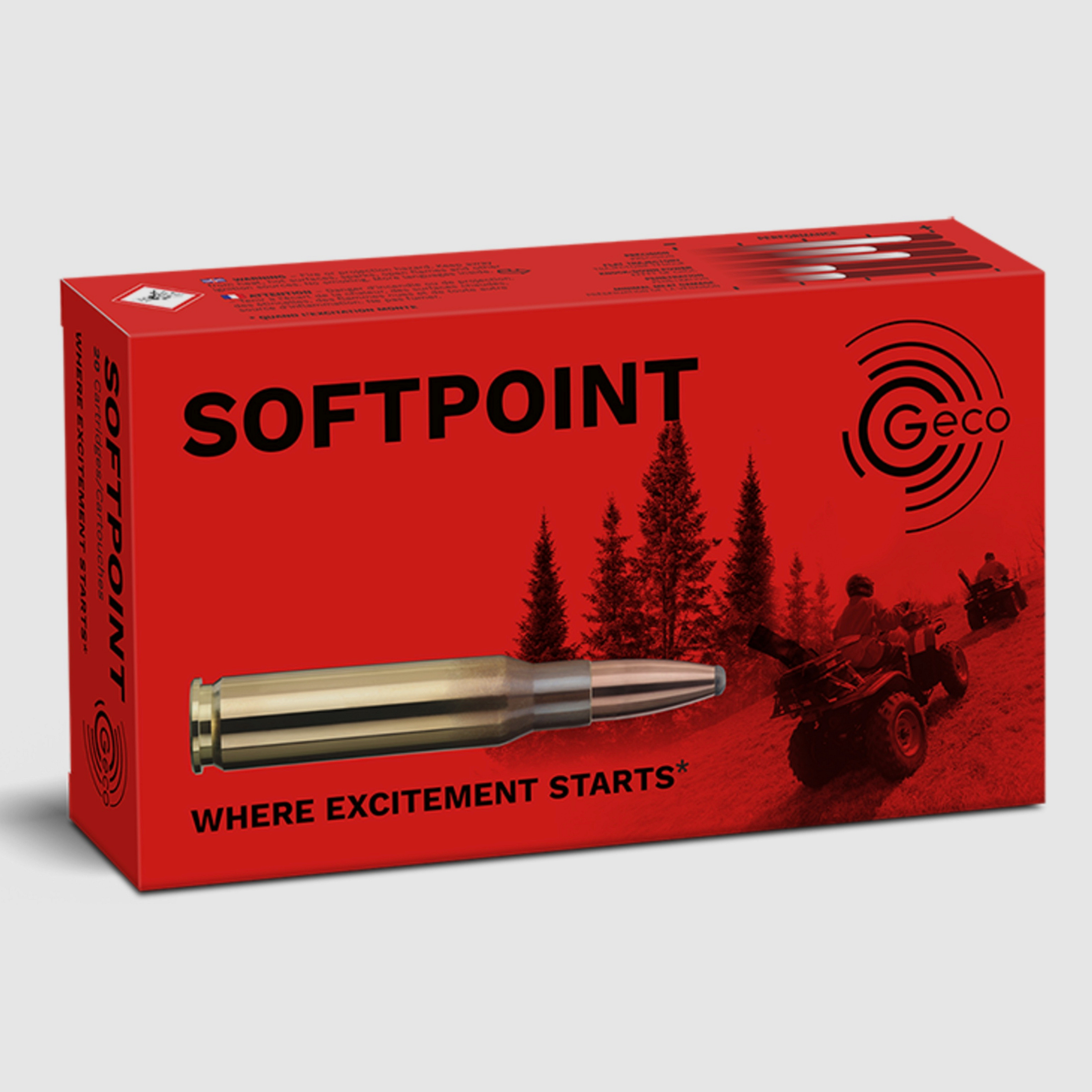 GECO .243 Win. SOFTPOINT 6,8g munizioni per fucile 20 pz.