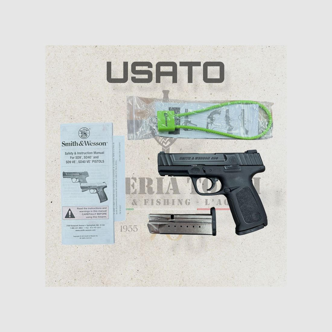 GEBRAUCHT – PISTOLE – SMITH & WESSON MOD. SD9 4′ 9×21, Bild 3 von 4