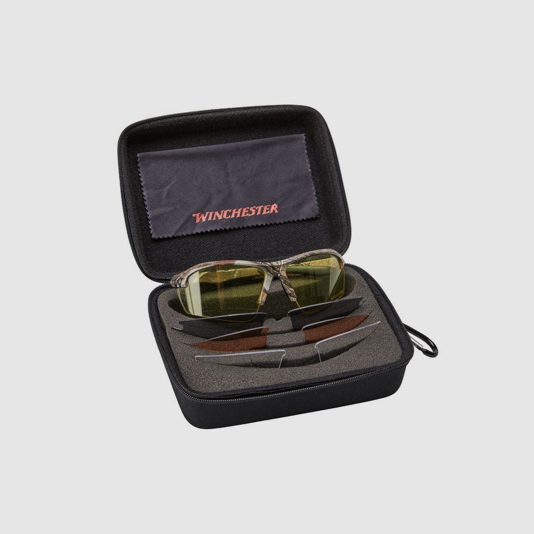 Okulary Strzeleckie WINCHESTER ORLANDO FOREST CAMO (zestaw)
