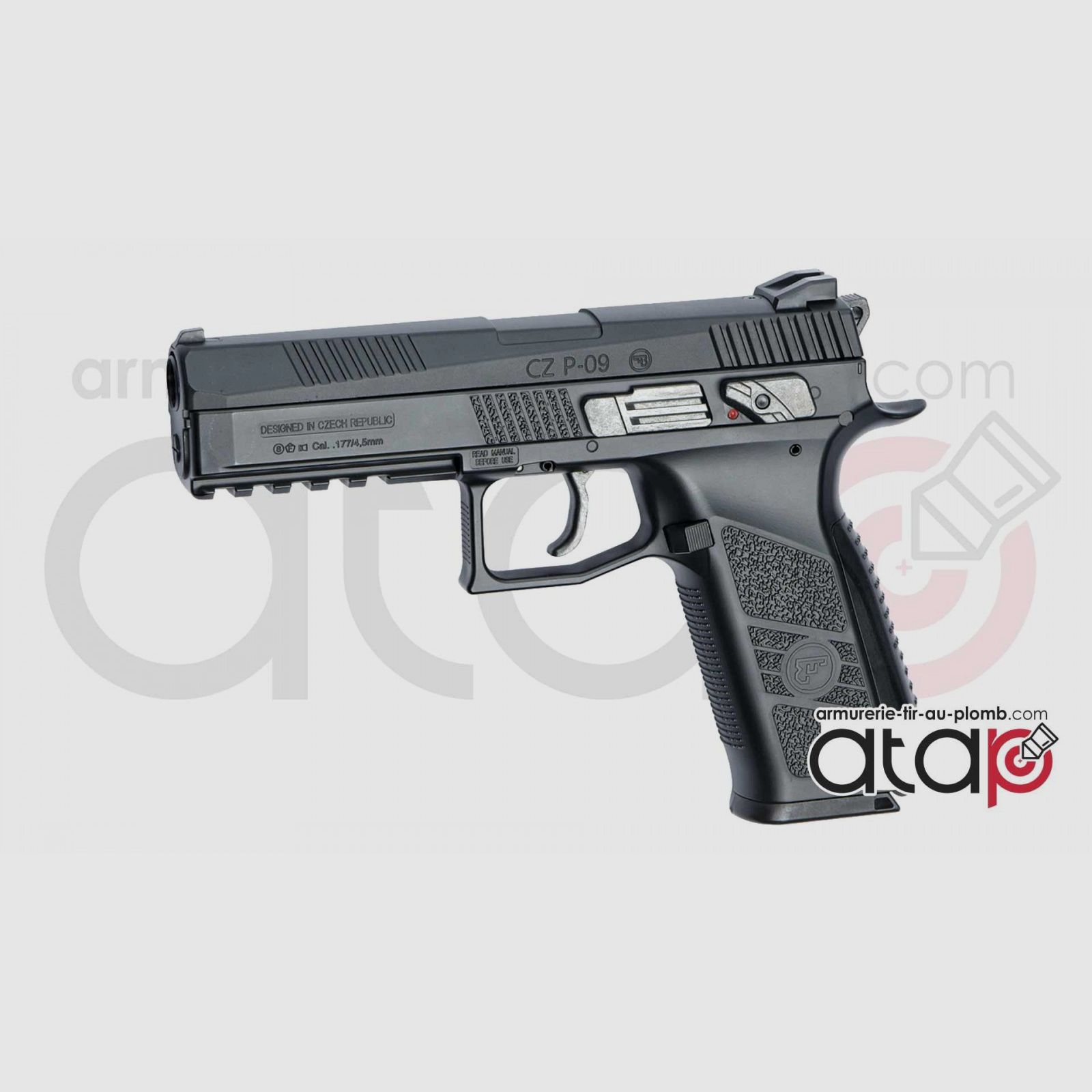 CZ P-09 Duty CO2 Pistol Stalen BB, afbeelding 1 van 2