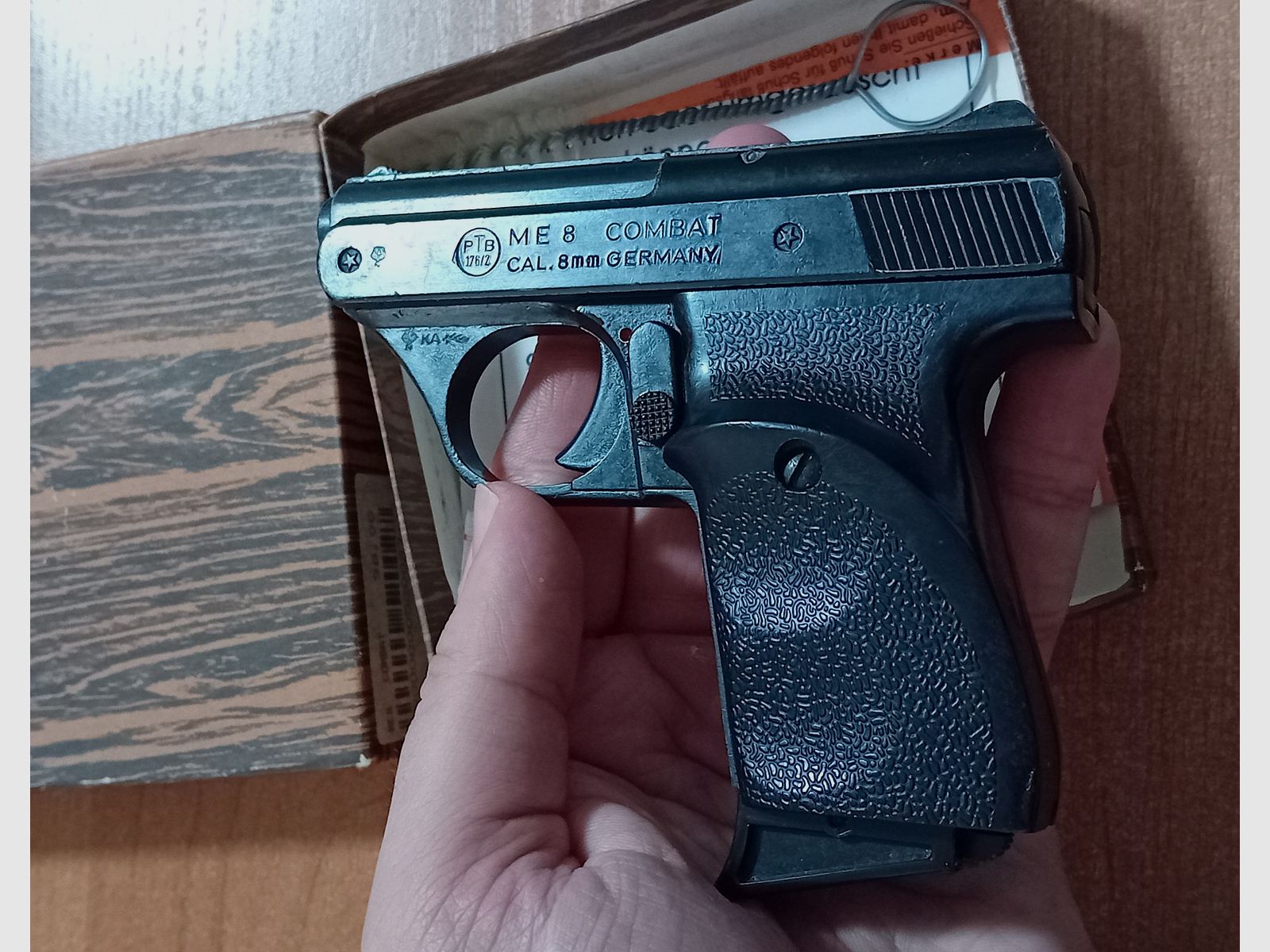 Rzadkie ME 8 Combat 8mm Knall w PTB 176/2 z opakowaniem!