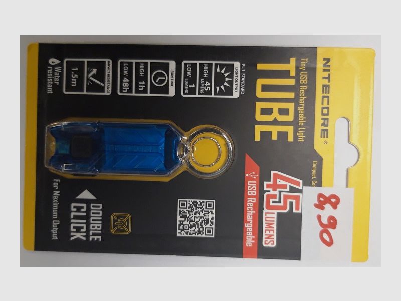 Böker Nitecore Tube Niebieskie 45 Lumen Latarki