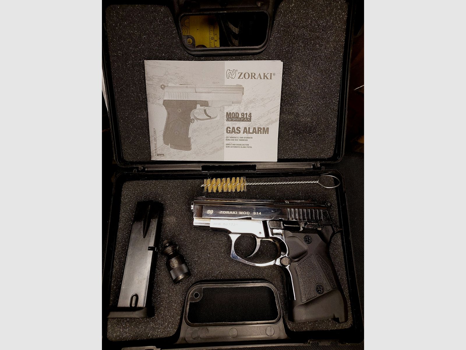 Zoraki 914 Schreckschuss Pistole 9mm P.A.K. Chrom ("alte" PTB 972)