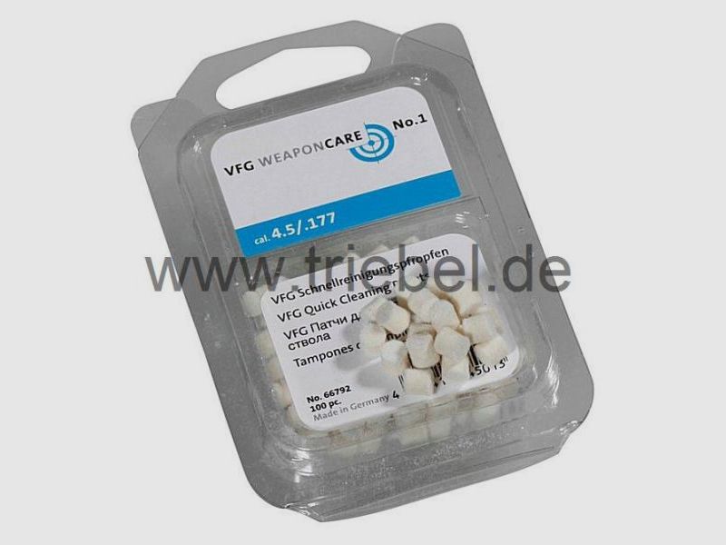 VFG Laufreiniger f. Putzstock Laufreiniger Kal. 4-4,5/.17      100 Stk