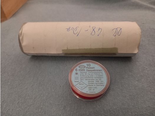 6mm Flobert Platz cs Gaspatronen
