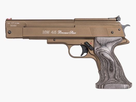 Pistola ad aria compressa Weihrauch HW 45 Bronze Star cal. 4,5mm