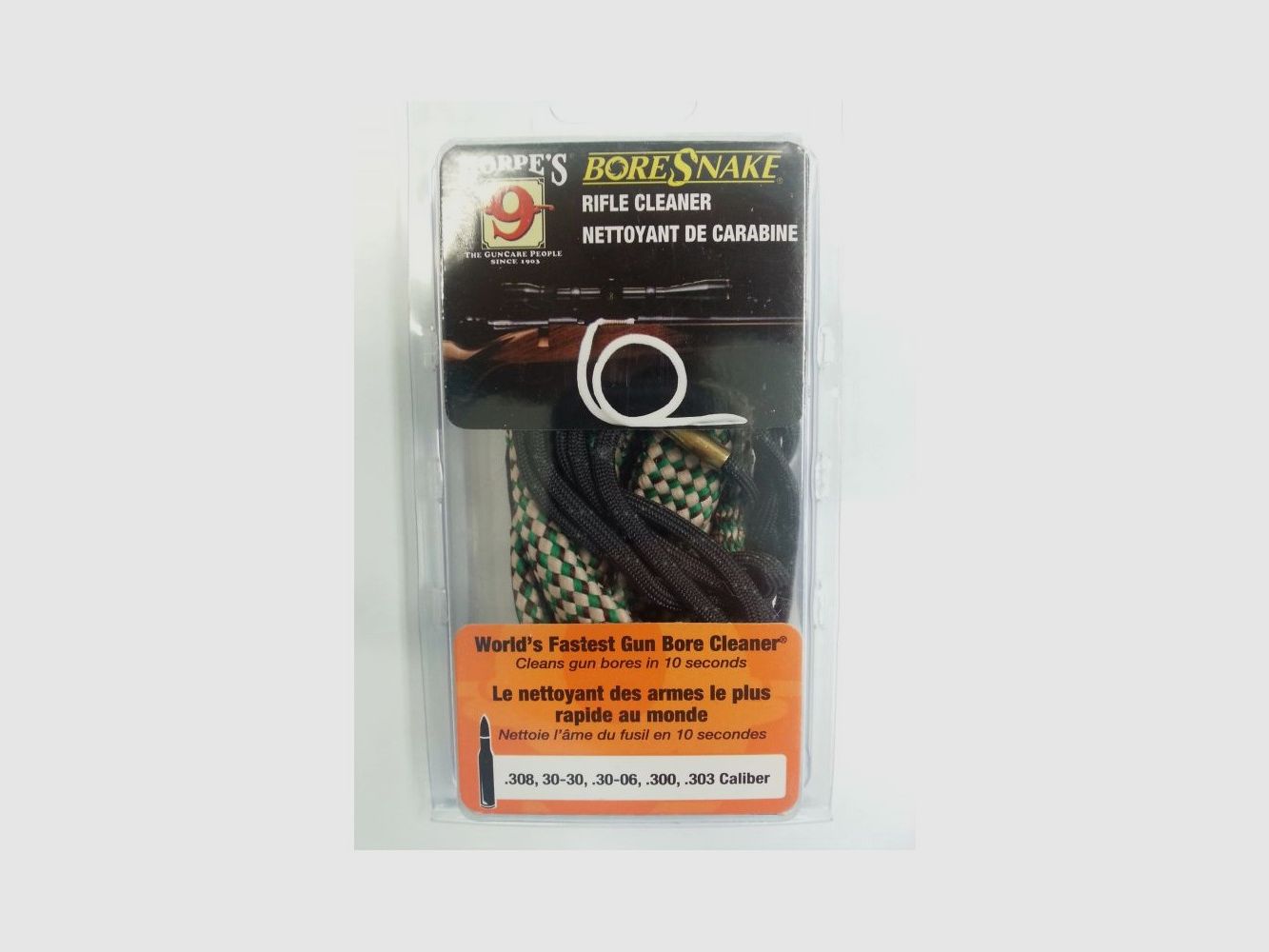Bore Snake Reinigungsleine Gewehr. 30 Kal. .308 30-06 .300 und 7,62 Millimeter Kaliber, Bild 1 von 2
