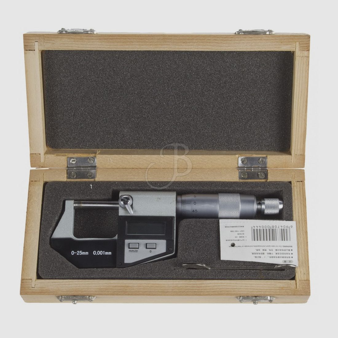 QTECK D-025 MICROMÈTRE NUMÉRIQUE 0-25MM 0.001"