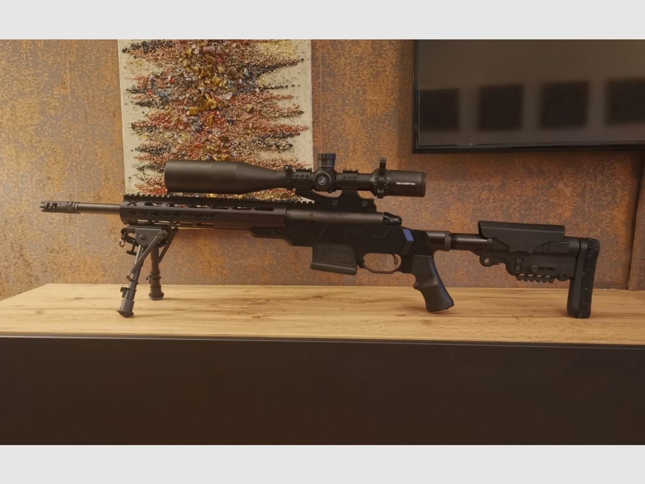 Repetierbüchse Remington 783 Heavy Barrel .308 Win 42cm 16,5" 5/8x24 mit A+B Arms Aluschaft, Mündungsbremse, Zubehör, ohne Zielfernrohr und Montage!