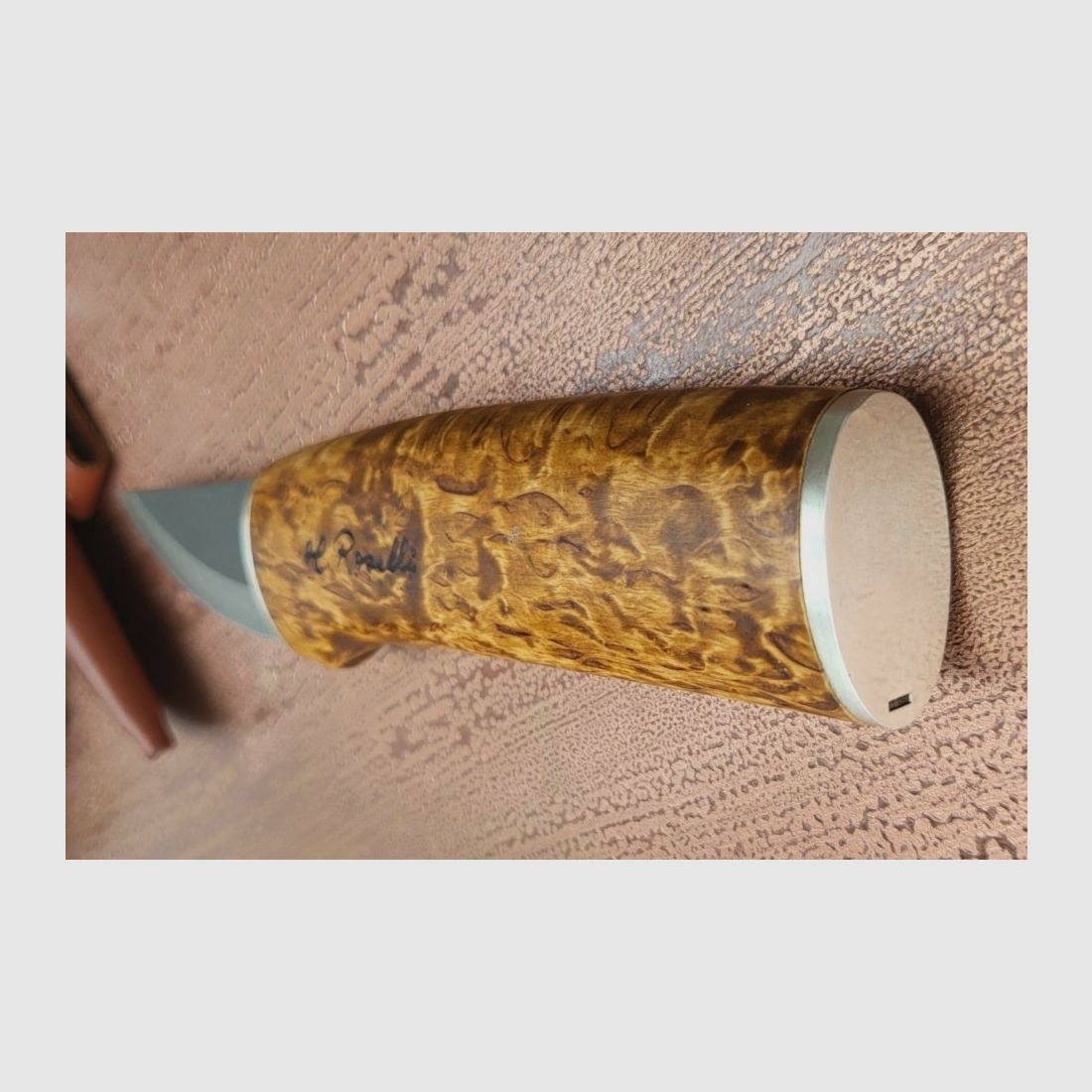 Roselli Grandfather Knife, Wootz Klinge, Silber Ferullen
