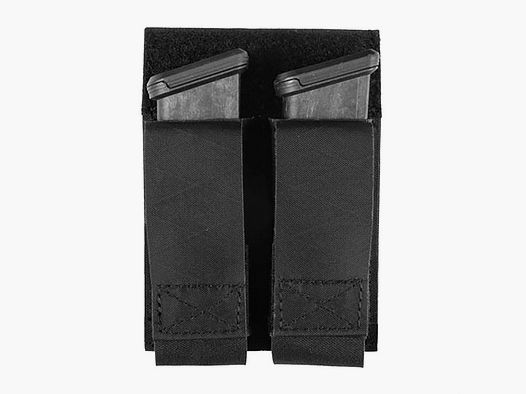GREY GHOST GEAR DOUBLE PISTOL MAGNA MAG POUCH LAMINATE BLACK