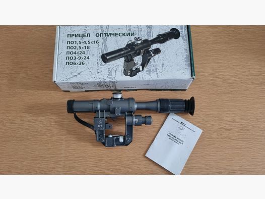Rosyjski scope NPZ PO 4x24-1 (PSO-1) do AK74 Kalaschnikow SAIGA