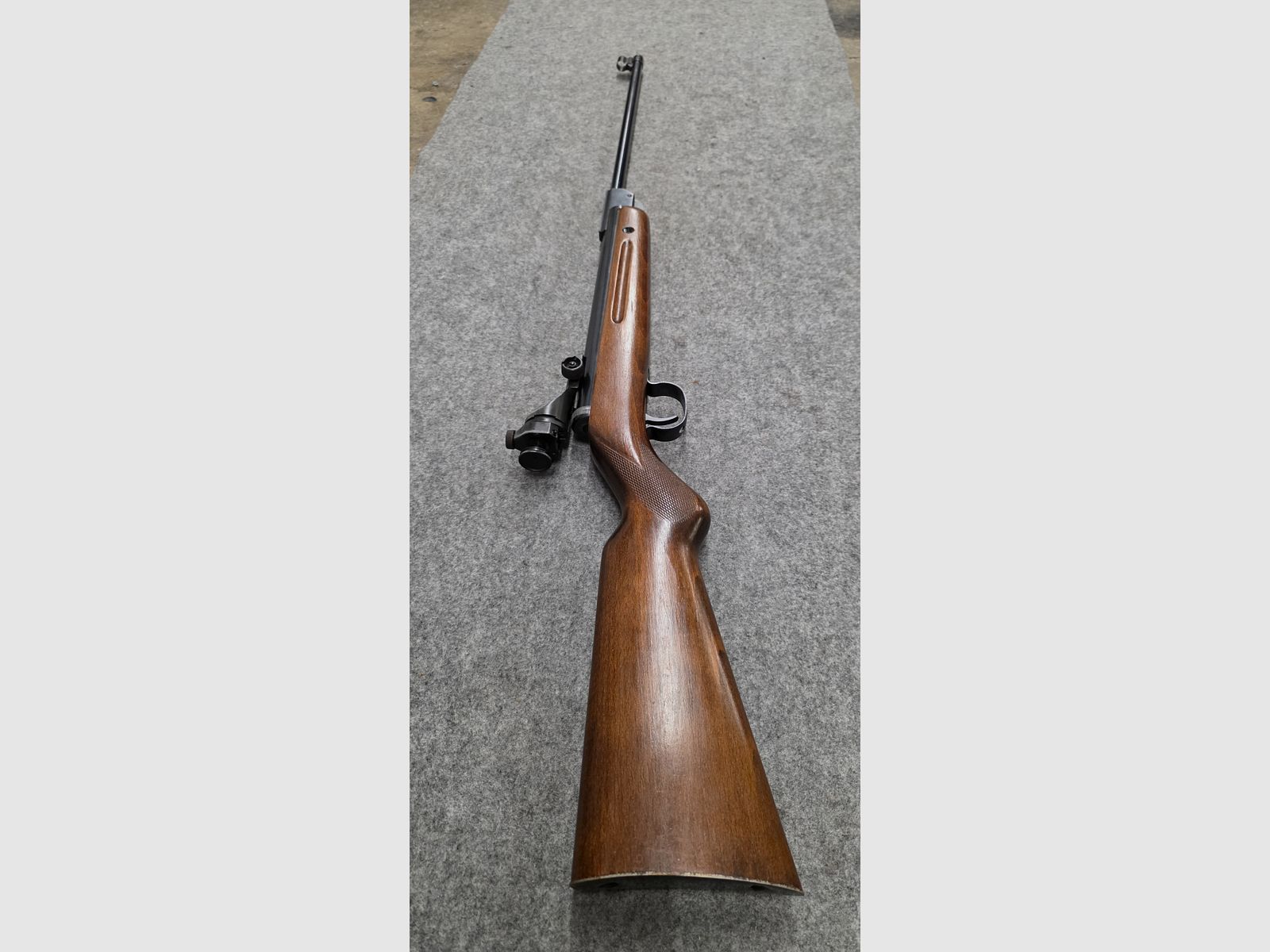 Vecchio Walther Mod. 53 Knicker carabina ad aria con diottra senza marchio F degli anni '50/'60 cal. 4,5mm Diabolo, immagine 3 di 12