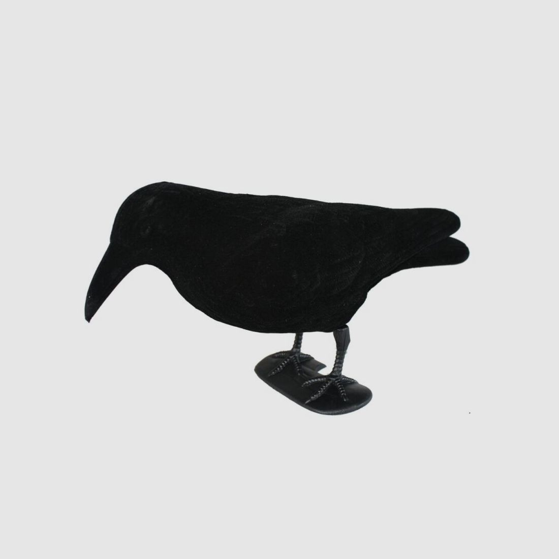 Krähenjagd-Set: 10 x Flock-Lockkrähe 10 x Flock-Halbschale + Lockschmiede Krähenlocker