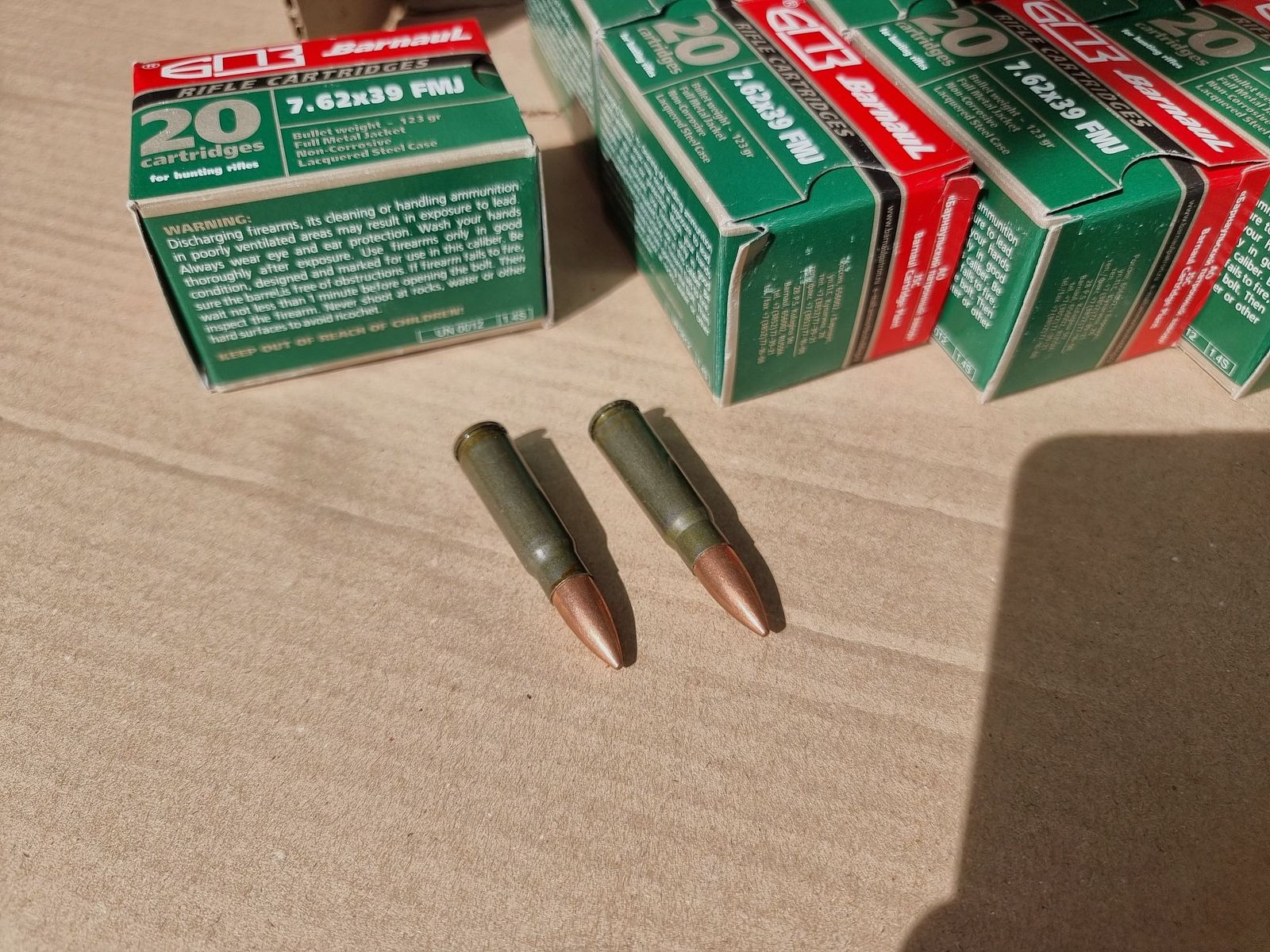 Munition Bernaul 7,62x39 FMJ - nicht korresiv! - 682 Schuss 