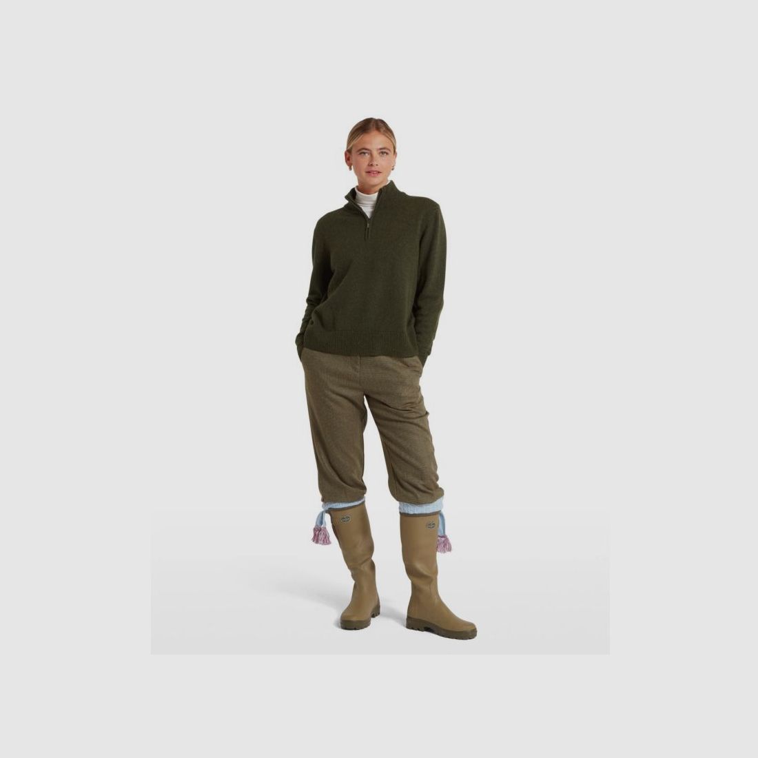 Schöffel D-Sweater Thoralby Half Zip | loden, Bild 6 von 10