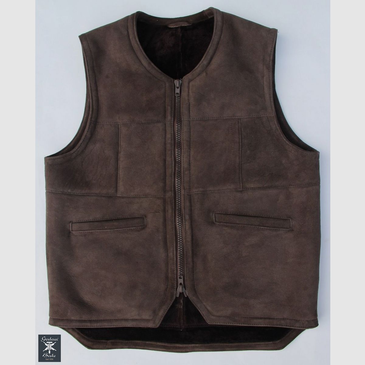 Velours Lammfellweste