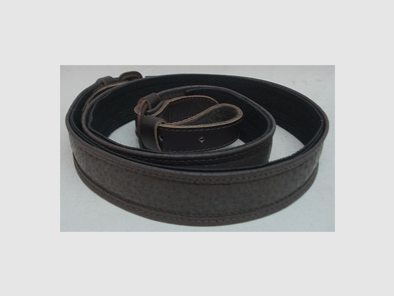 Leder mit Gummiunterlage - 30 mm breit, Oberfläche glatt