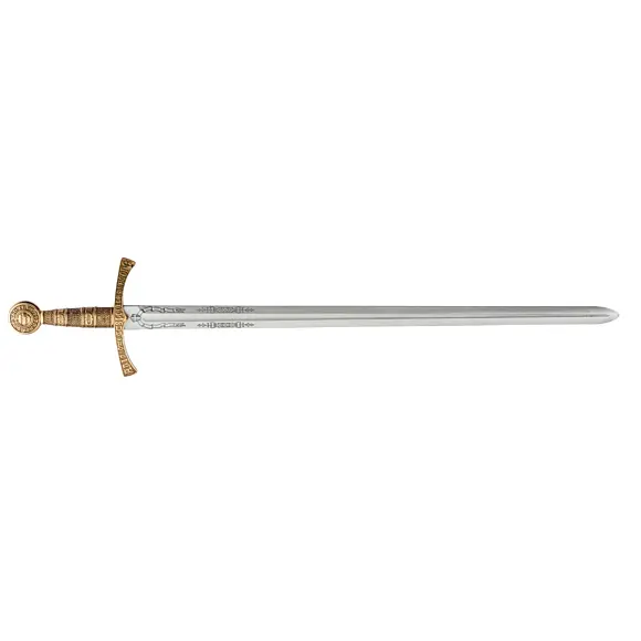 Replik Denix französisches Mittelalter-Schwert EPEE FLEUR DE LYS Futteral blau 109 cm, Bild 3 von 14