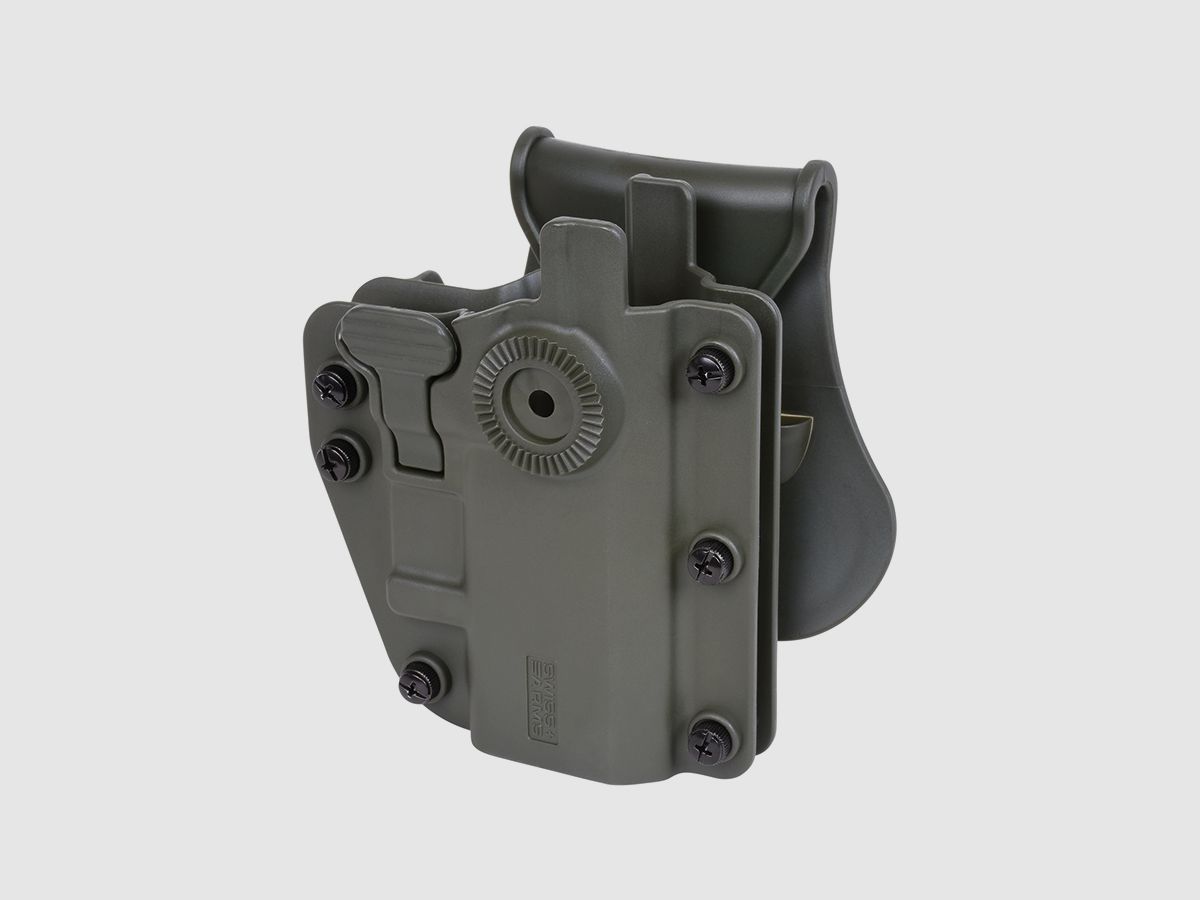 Swiss Arms Holster AdaptX Level 2 OD Green Universal Paddle Holster