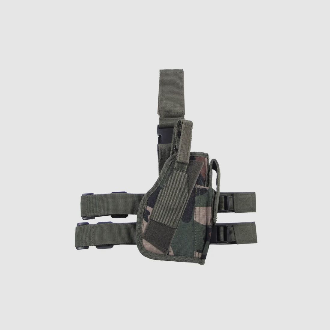 Pistol thigh holster for handgun - right-handed - US Woodland
