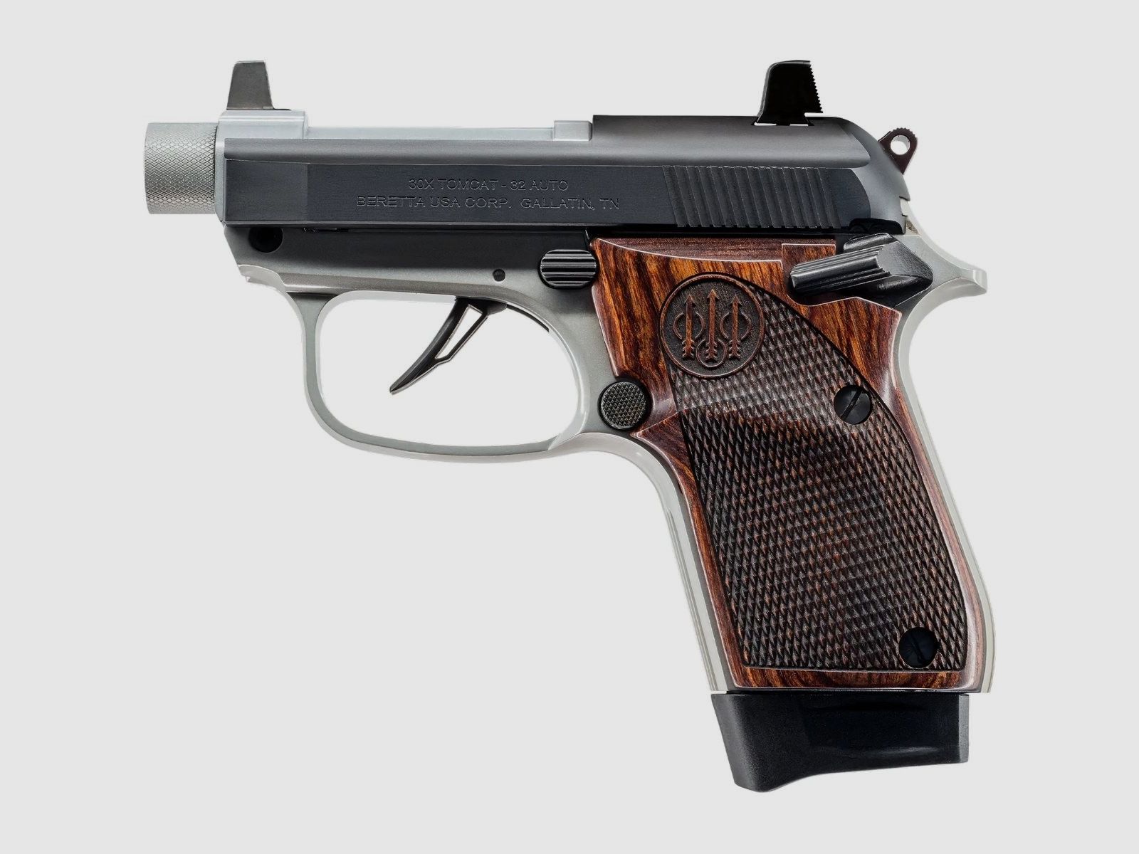 Beretta 30X Tomcat Inox,Black/Wood Grips MT, immagine 1 di 11