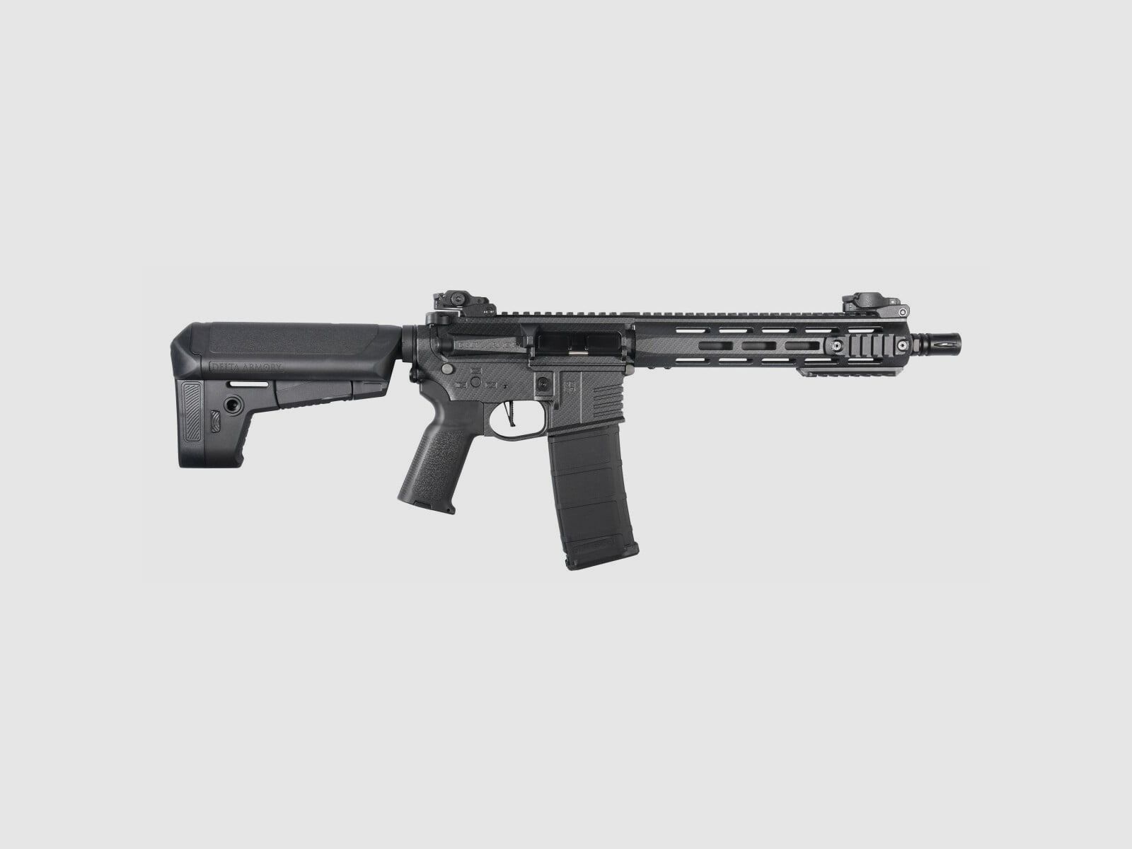 M4 AR15 M-LOK 10 inch CHARLIE Carbon S-AEG Airsoft Geweer Vrij vanaf 18 jaar | Delta Armory, afbeelding 1 van 6