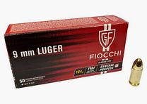 CARTUCCE FIOCCHI CAL. 9 MM LUGER 124 FMJ CONF. 50