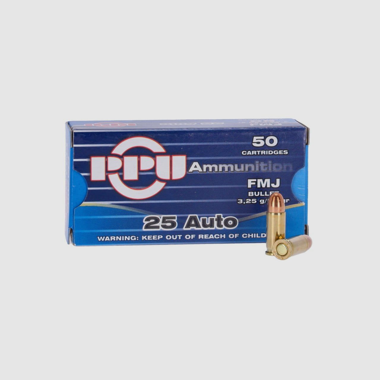 PRVI/PPU .25 Auto FMJ 50 gr. - 50 Stk.