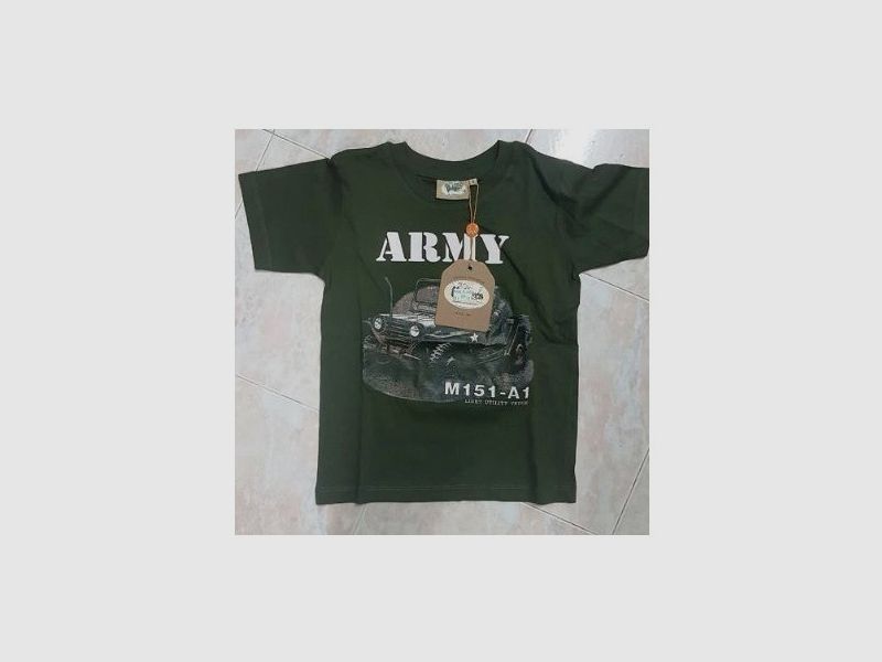 Kinder Jagd T-Shirt grün Mod. 94256 Army, Bild 1 von 2