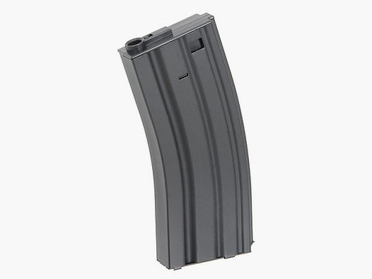120rds Stahlblech M4/AR15 Midcap Magazin, Schwarz