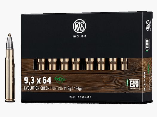 RWS Evo Green 11.9g - 184gr 9.3x64