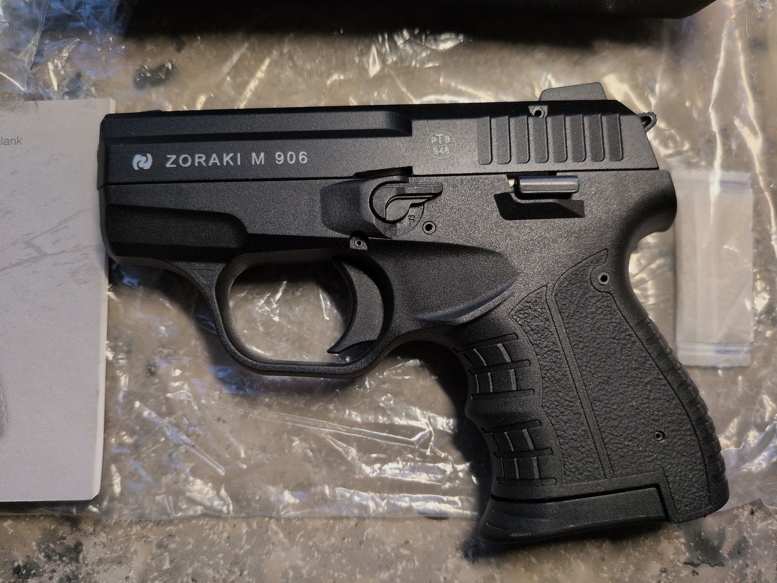 NEU Zoraki 906 Alte PTB 946 Schreckschusspistole schwarz