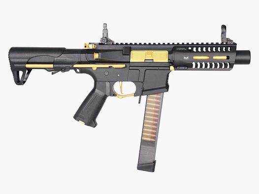 G&G ARP 9 Stealth - Gold mit ETU Airsoft - max 0,5 Joule