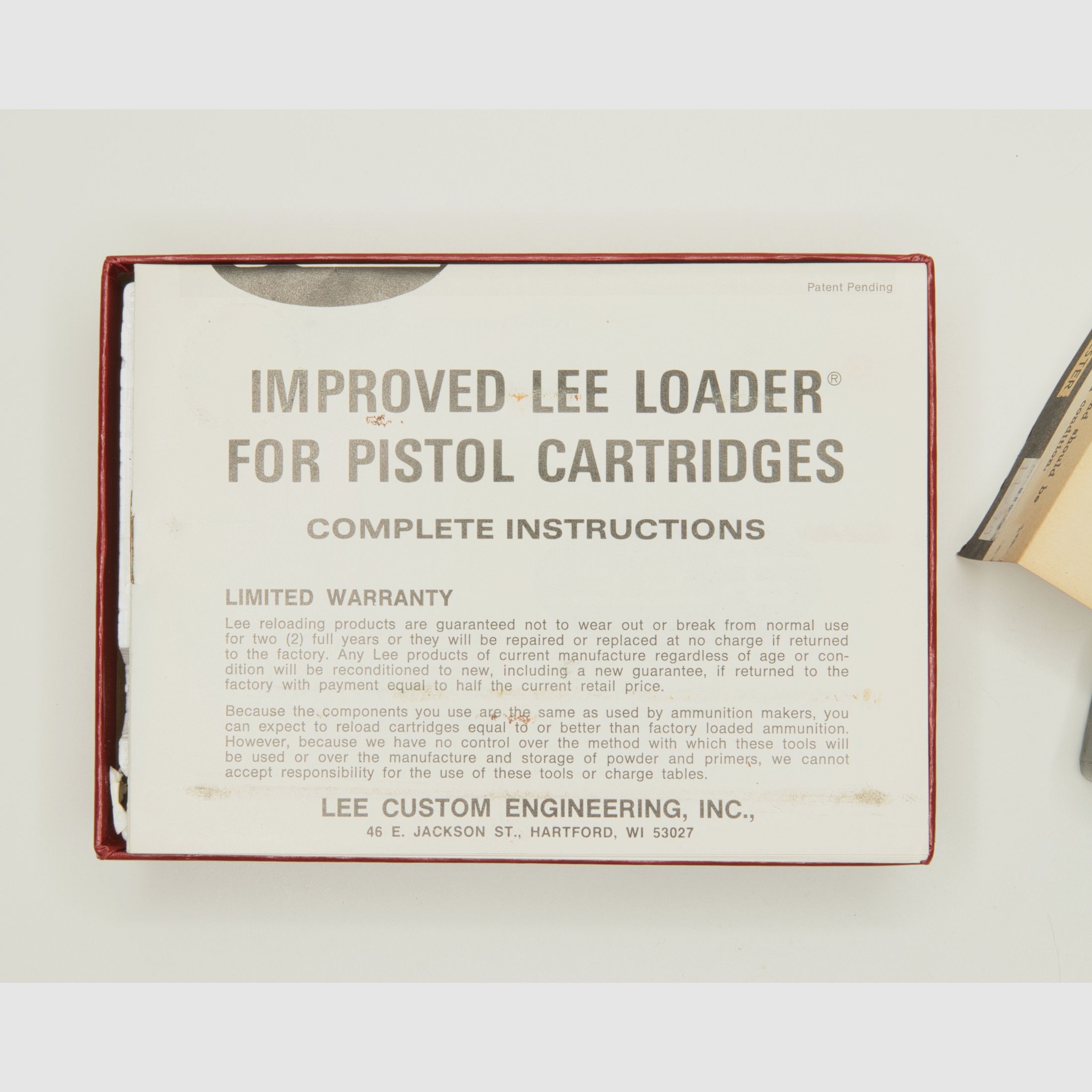 Vintage LEE reloader hand die set for caliber 44/40 Winchester