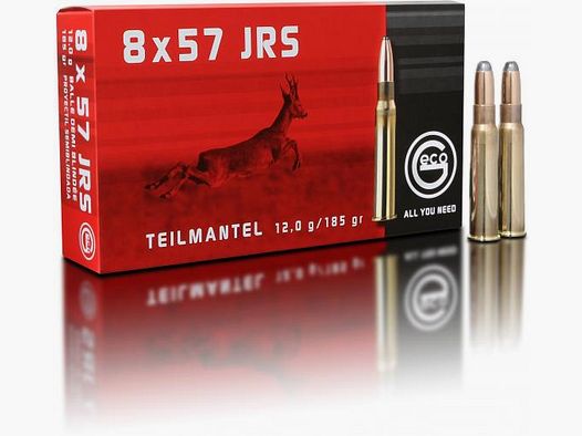 Geco 8x57 IRS, Teilmantel 12,0g 185 grs.