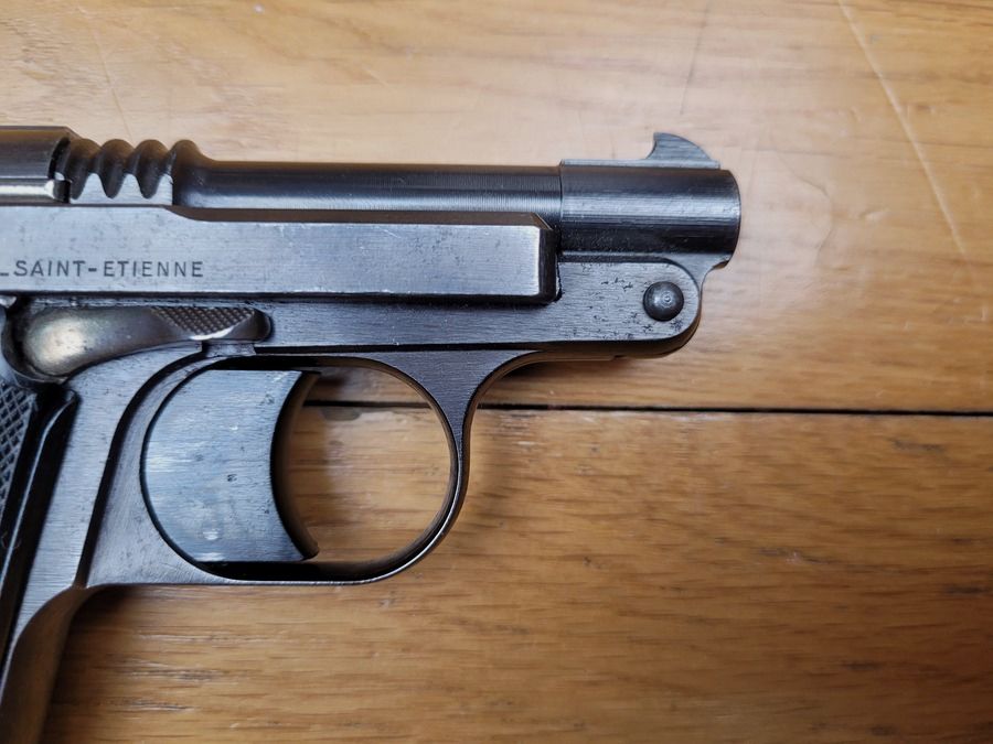 Bellissimo Pistol « Le Français » – Cal 7,65 Browning – 7+1 colpi – 10.000 esemplari – Manufrance – Arma avanguardistica – TBE+, immagine 9 di 14