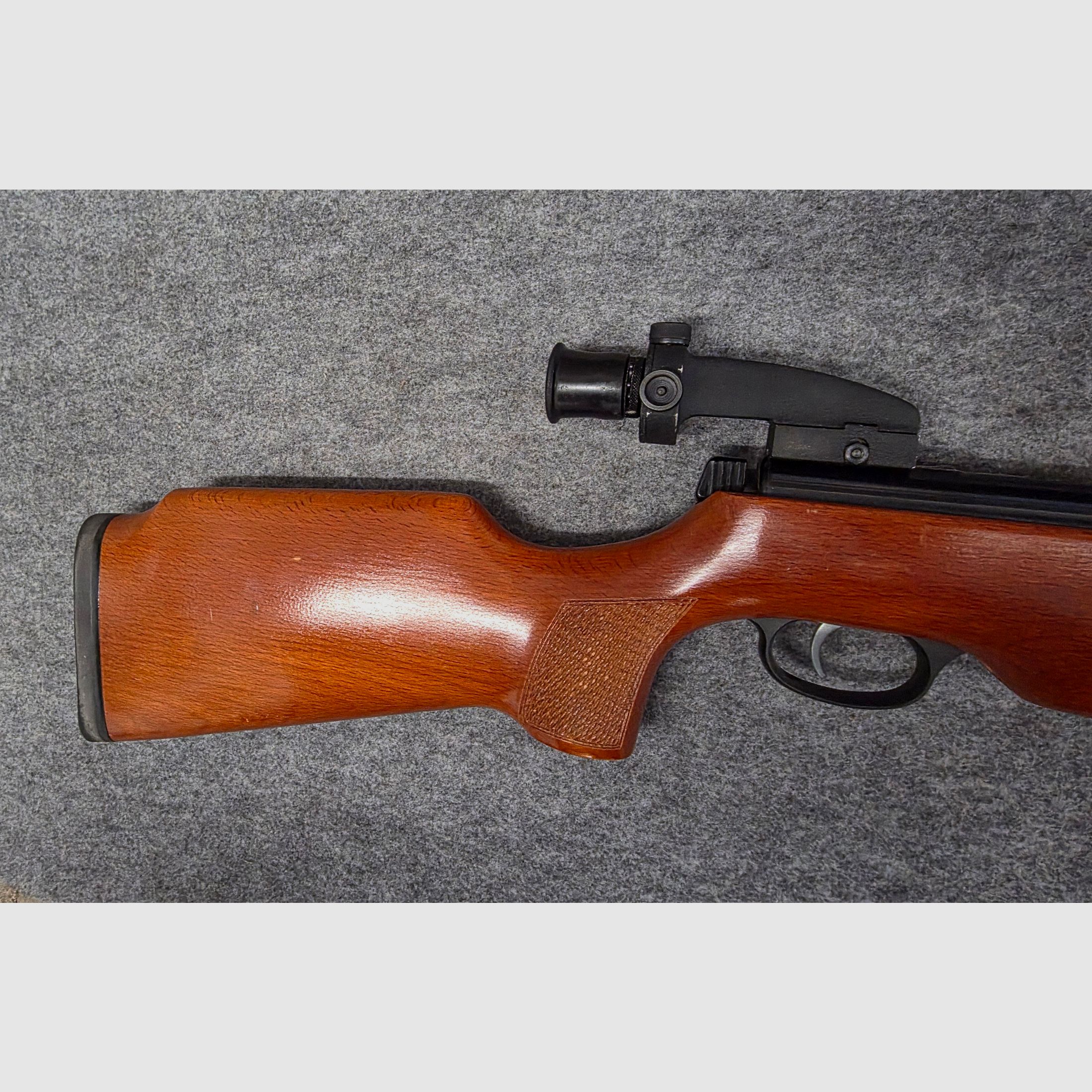 Q1 Skośny uchwyt tunelu koronkowego Haenel Mod. 3.112 z diopterem i precyzyjnym spustem przeładowującego kal. 4,5mm Diabolo 311 - 2, zdjęcie 7 z 10