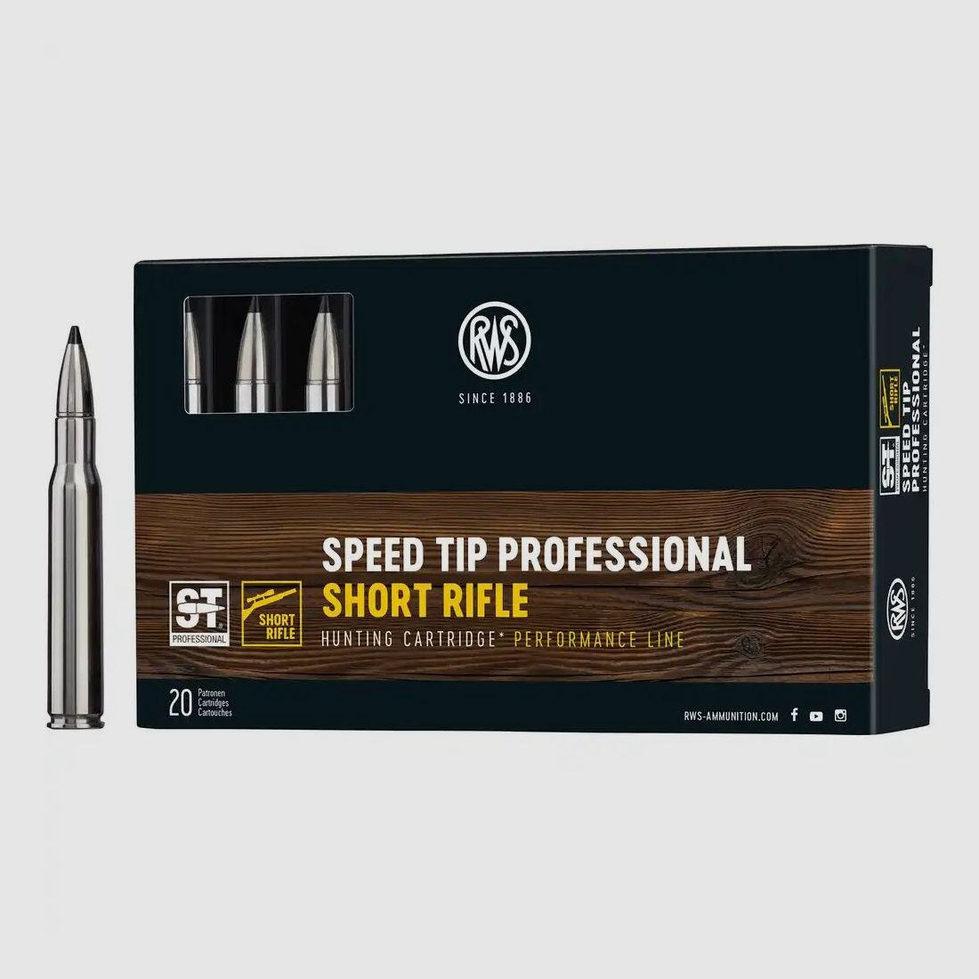 RWS Speed Tip Pro Short Rifle 165grs - 20Stk