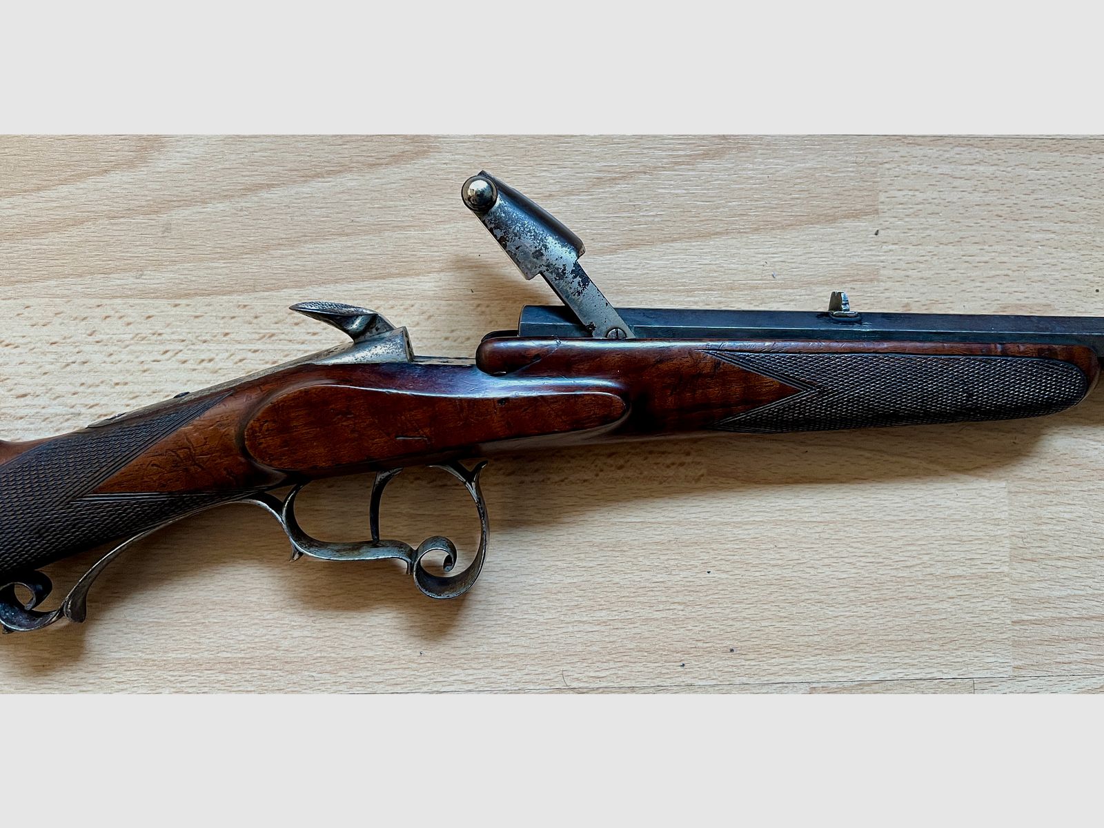 9mm Flobert Tesching Flinte Warnant- System Luxus "Zimmerstutzen" Salon,- Sammlerwaffe (ähnlich Ferlach) Antik, Schädlingsbekämpfung