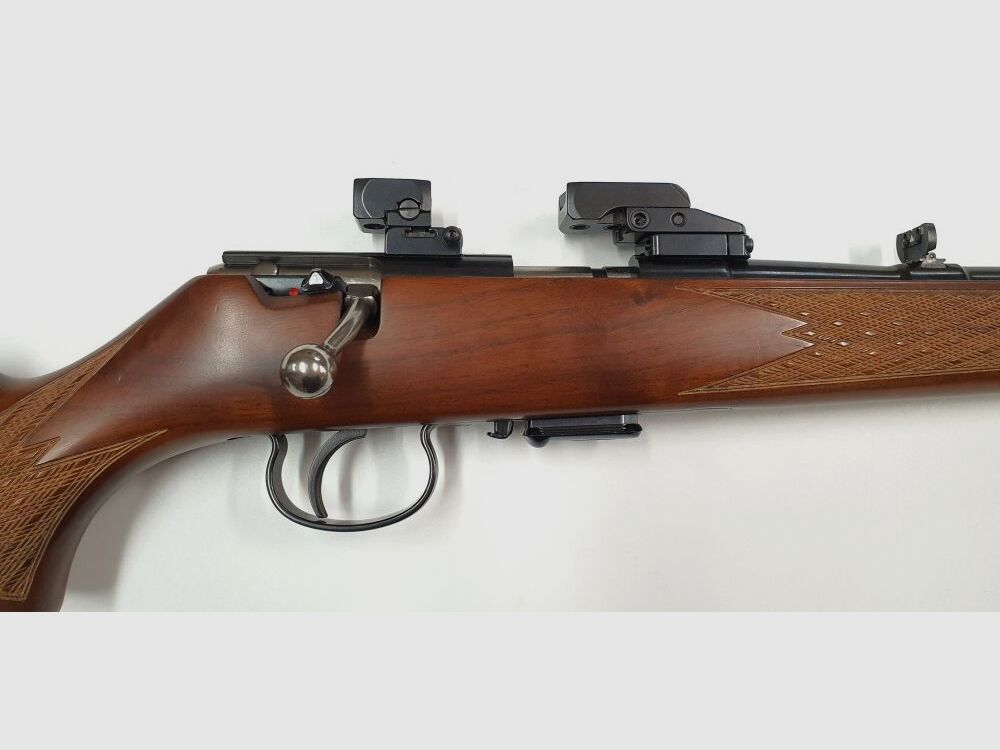 Anschütz Repetierbüchse Stutzen Anschütz Modell 1518 mit Zeiss Schwenkmontage