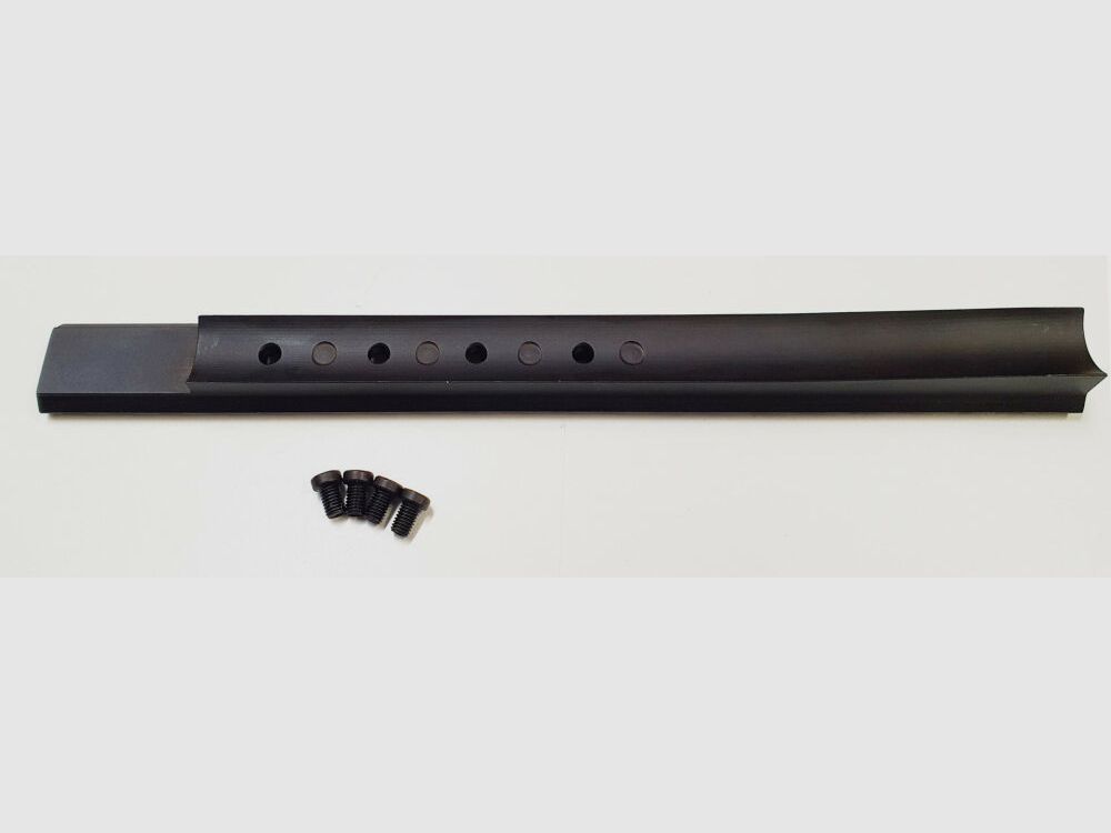 MHS Picatinny rail for BERGARA BA 13, steel, matte black blued, 210mm long, made in Germany